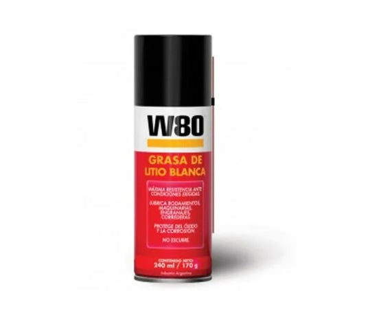 W80 GRASA DE LITIO BLANCA 170GR. AEROSOL